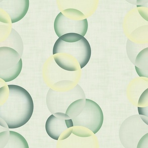Big Blush Bubbles Elegance Pale Warm Minimalism Greens
