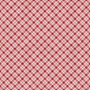 2024 Rococo Toile Plaid red mix