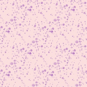 Small Abstract Watercolor Splatter lilac purple on soft pink