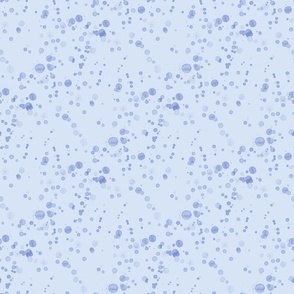 Small Abstract Watercolor Splatter darker blue on soft blue5