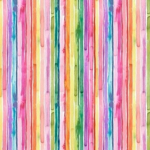 Multicolor-Colorful Stripes Vertical Micro