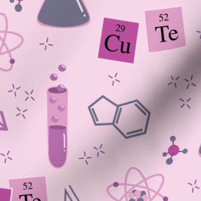 medium cute chemistry / purple