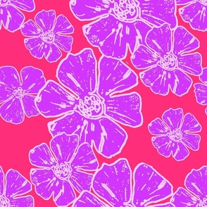say it with flowers-  purple and red