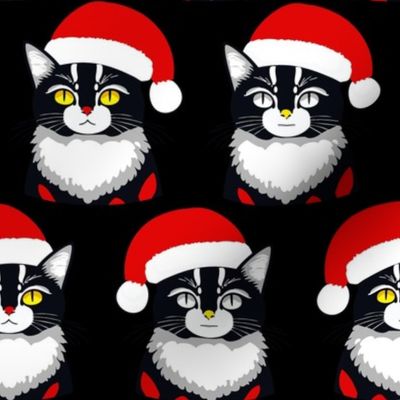 Santa Cat Black