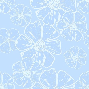 say it with flowers - pastel blue