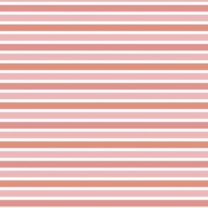 Cute Warm Pinks Stripe - 1/4 inch