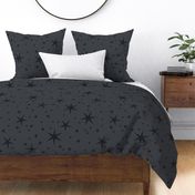 starry sky pattern black on black