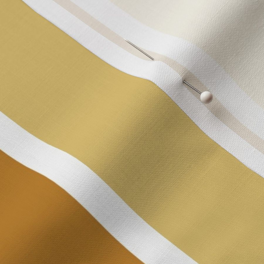 Stripes Carmel Delight - wide and thin stripes - Carmel Monochrome - tri color