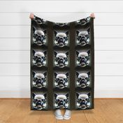 Storm Trooper Boston Terrier dog panel 