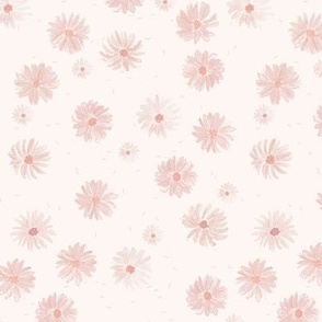 Med- Confetti Flowers - Dusty Pink- Small