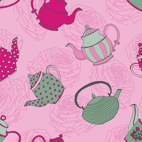 Tea Time / Large Scale / Ballet Pink Tea Party