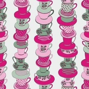 Lots of Tea Love / Medium Scale / Steaming Cups