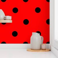 Black and red,polka dot,ladybug art