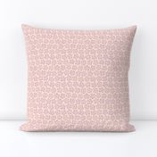 Small groovy floral shapes outlined in light purple