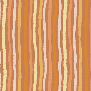 (M) Sand desert stripes warm minimalism - Brown 
