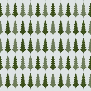 Verdant Harmony  - Symmetrical leaf pattern