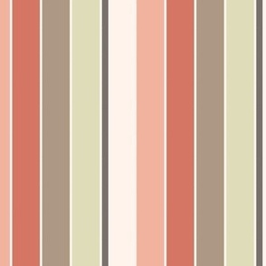 Earth tones vertical stripes