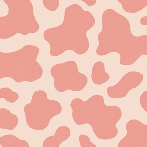 Cute cow print pink cowhide 