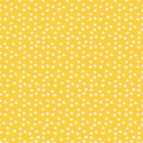 spots in sunshine yellow large scale