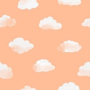 Peach Fuzz Small Gouache clouds