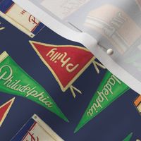 Philly Flags Navy X-small