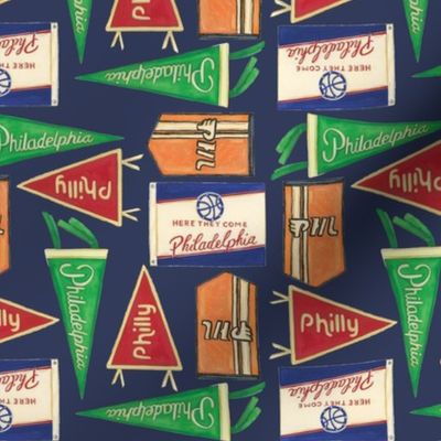 Philly Flags Navy X-small