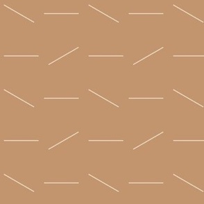 geometric minimal lines - soft orange