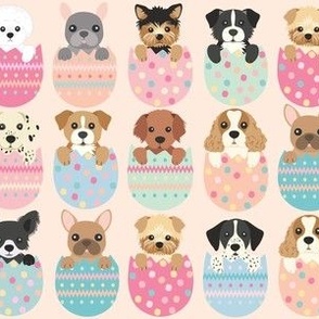easter puppy dogs pastels