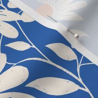 Floriography - White Coneflower - Cobalt Blue - M