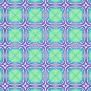Green Blue and Purple Pattern