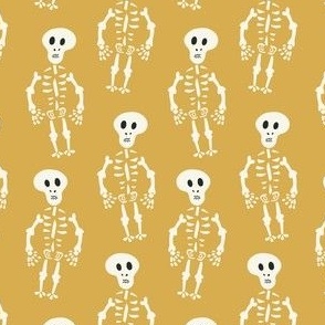 Small Cute Skeleton (Yellow)(5.25"/6")