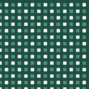 Loose Simple Checks (Emerald Green)(Small Scale)(5.25"/6")