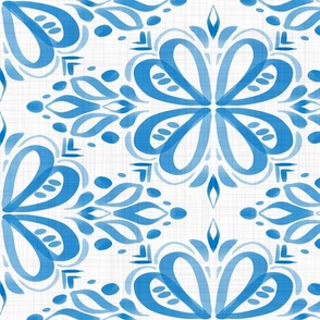 french blue ribbons wallpaper scale