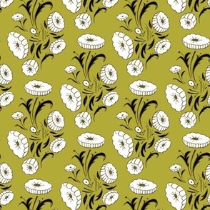 Tossed Floral_yellowgreen