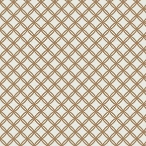 double trellis neutral graphic 9 small brown