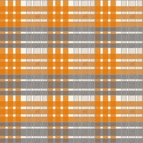 funky plaid - orange orange