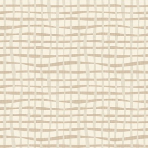 Wavy Weave - Medium - Light Neutral - Linen Texture - Cream, Beige, Warm Neutral