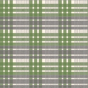 funky plaid - olive green