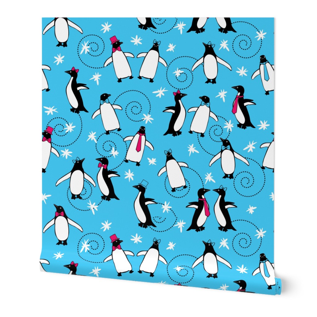 Penguins Puttin' On the Ritz (Turquoise)