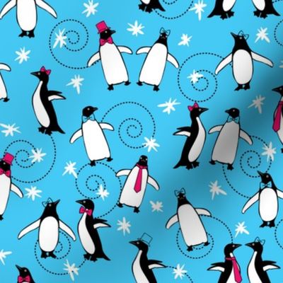 Penguins Puttin' On the Ritz (Turquoise)