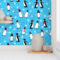 Penguins Puttin' On the Ritz (Turquoise)