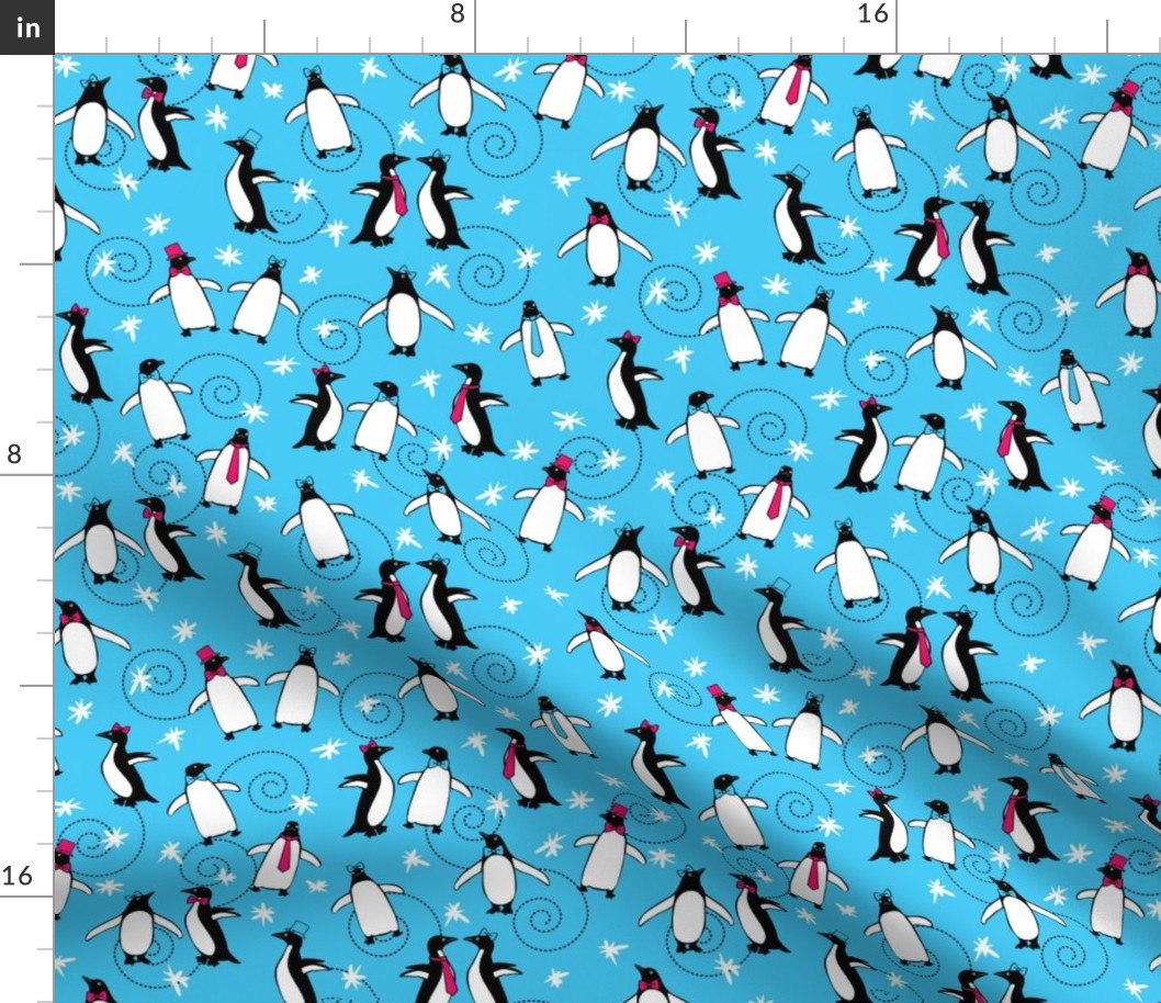 Penguins Puttin' On the Ritz (Turquoise)