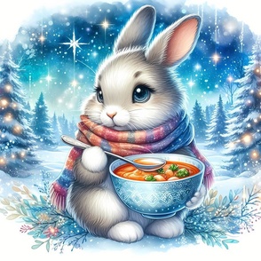Rabbit loves cabbage and tomato soup!