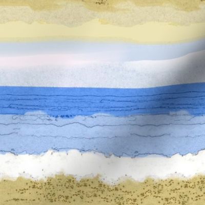 Sand Surf Sea Sky Stripes 16629079