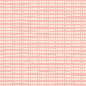 Square Stripes - Off white Squares On A Pink Background - 10x10 inch repeat