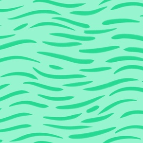Green waves - large print