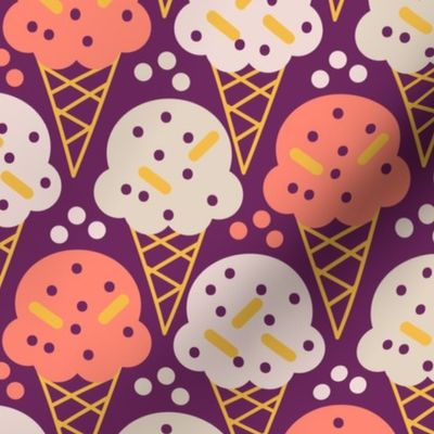Ice cream cone with sprinkles - Large