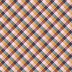 Buffalo plaid Diagonal Bias mixed fall color 2 