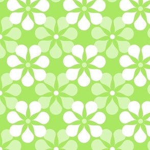 Geometric Minimalistic Floral Lime 3x3in