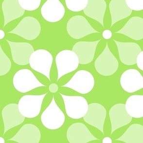 Geometric Minimalistic Floral Lime 6x6in